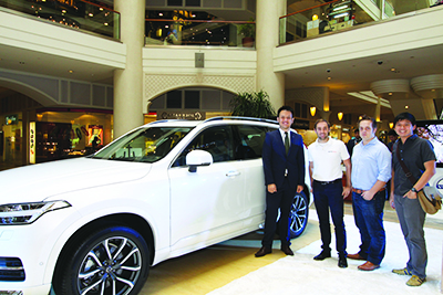 Volvo's Chris Lee Yu with Daniel Scott, Christopher Franks and Chris Kho(WEB)