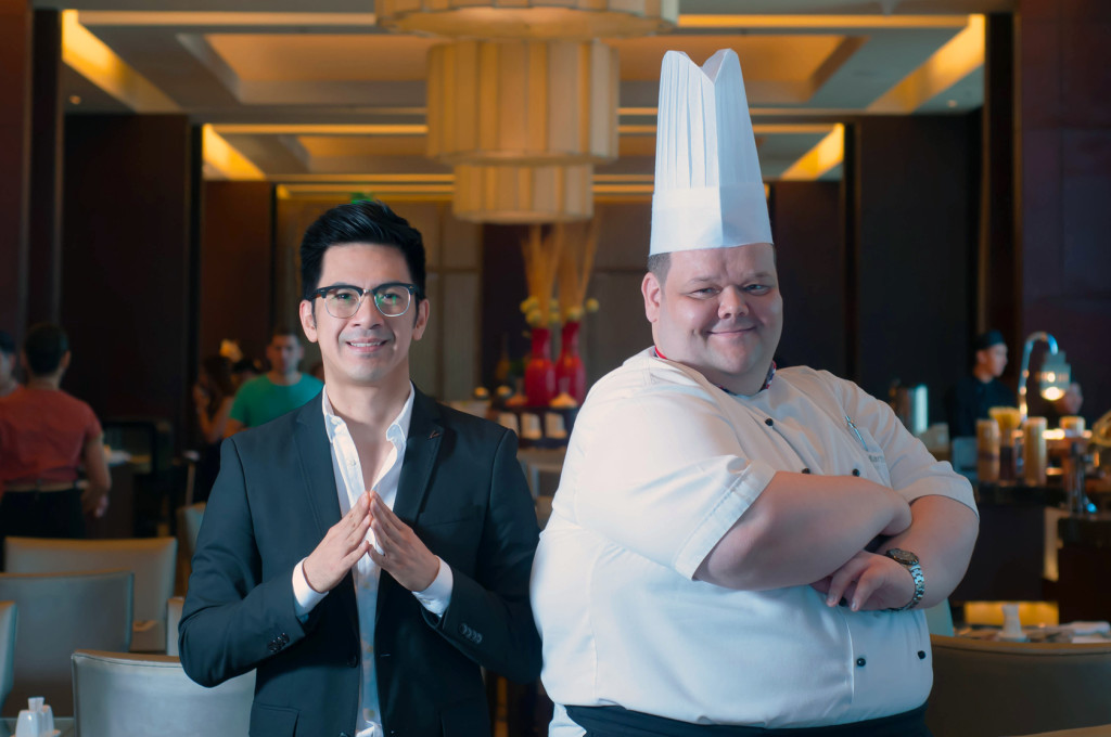 (From left) Michael Anthony Sagaran%252c Marcomm Manager and Executive Chef%252c Martin Bower