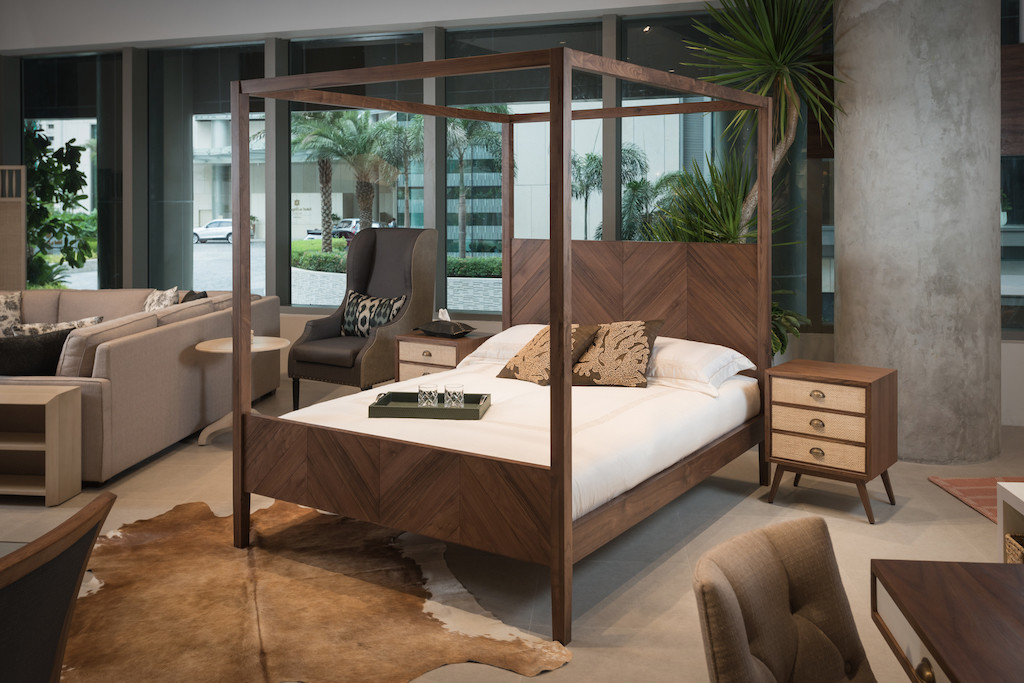 Philux Home Vignette with the Oslo Bed and Oslo Night Tables
