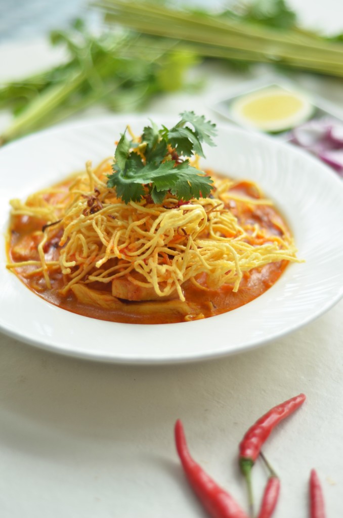 Khao Soi Gai (Northern Thai Coconut Curry Soup)