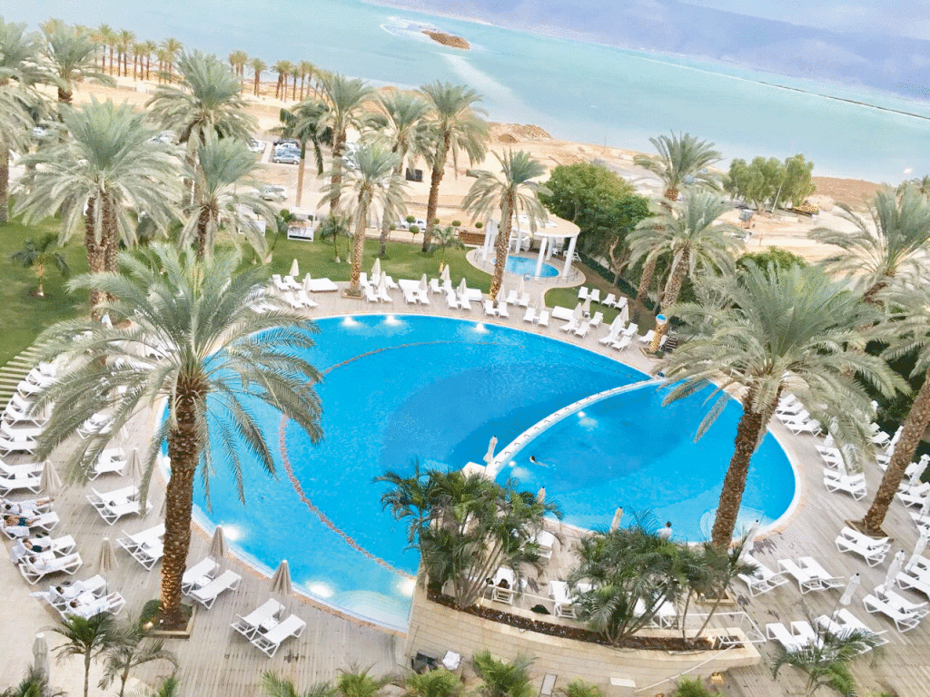 The inviting pool of the Isrotel Dead Sea Hotel