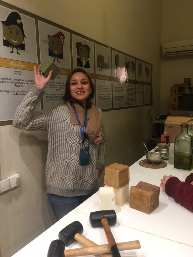Making hand-made fresh soaps in Marseille