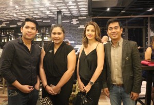 Guests on opening night, including Vernon Carandang (left) and Ryan Calmante (right)