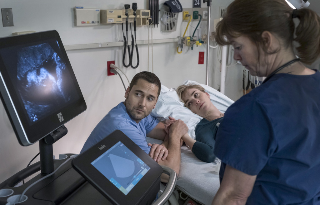 NEW AMSTERDAM -- "Pilot" Episode 101 -- Pictured: (l-r) Ryan Eggold as Dr. Max Goodwin -- (Photo by: Francisco Roman/NBC)