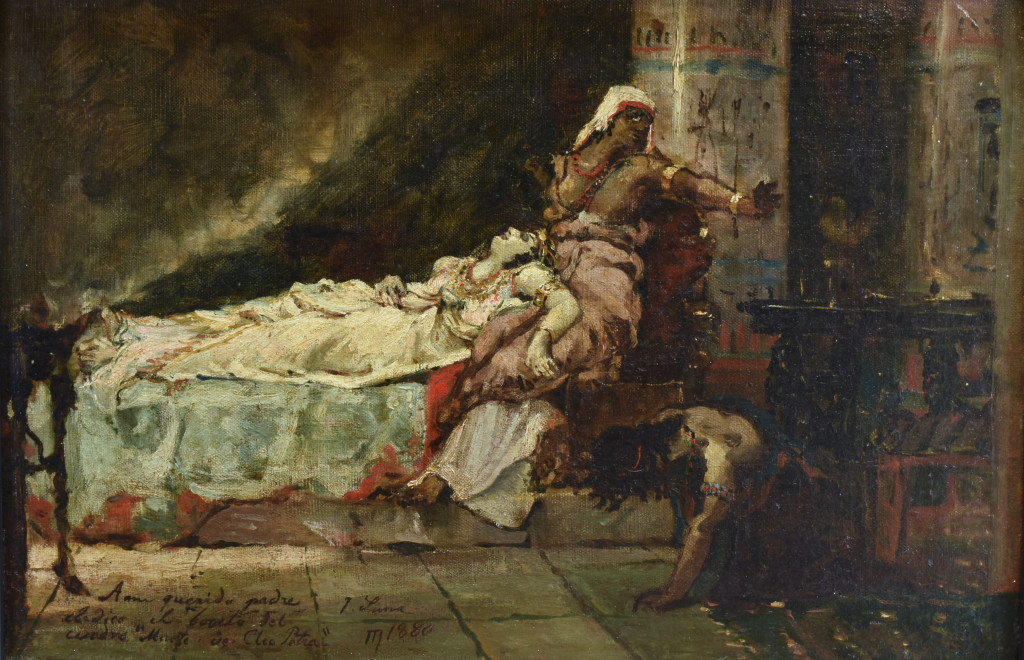 Juan Luna y Novicio Boceto for ‘Death of Cleopatra,’ 1880 oil on canvas