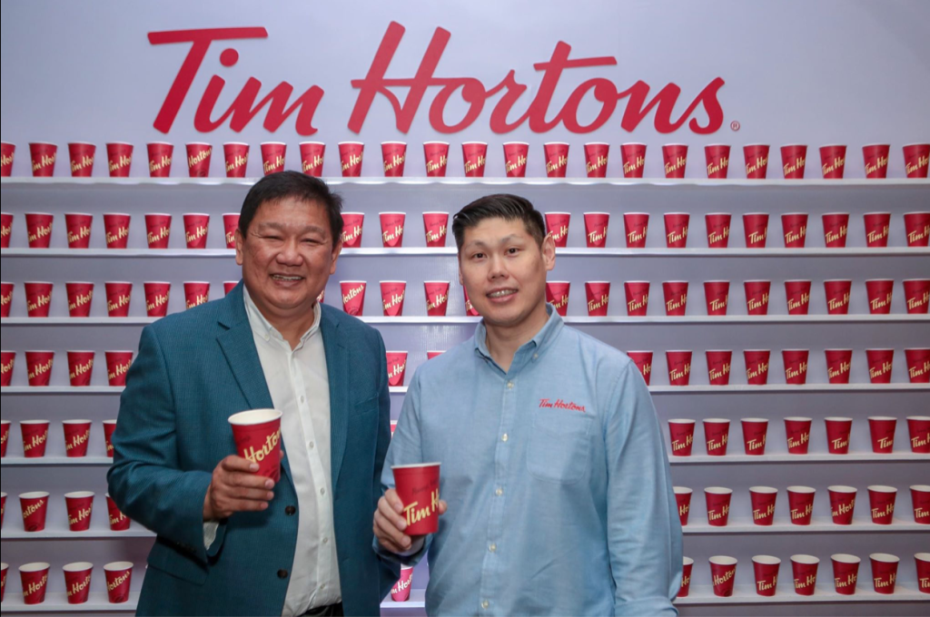 Mr. John Lucas CEO of Campaigns and Grey and Mr. Rickie Yap President and CEO of Tim Hortons Philippines