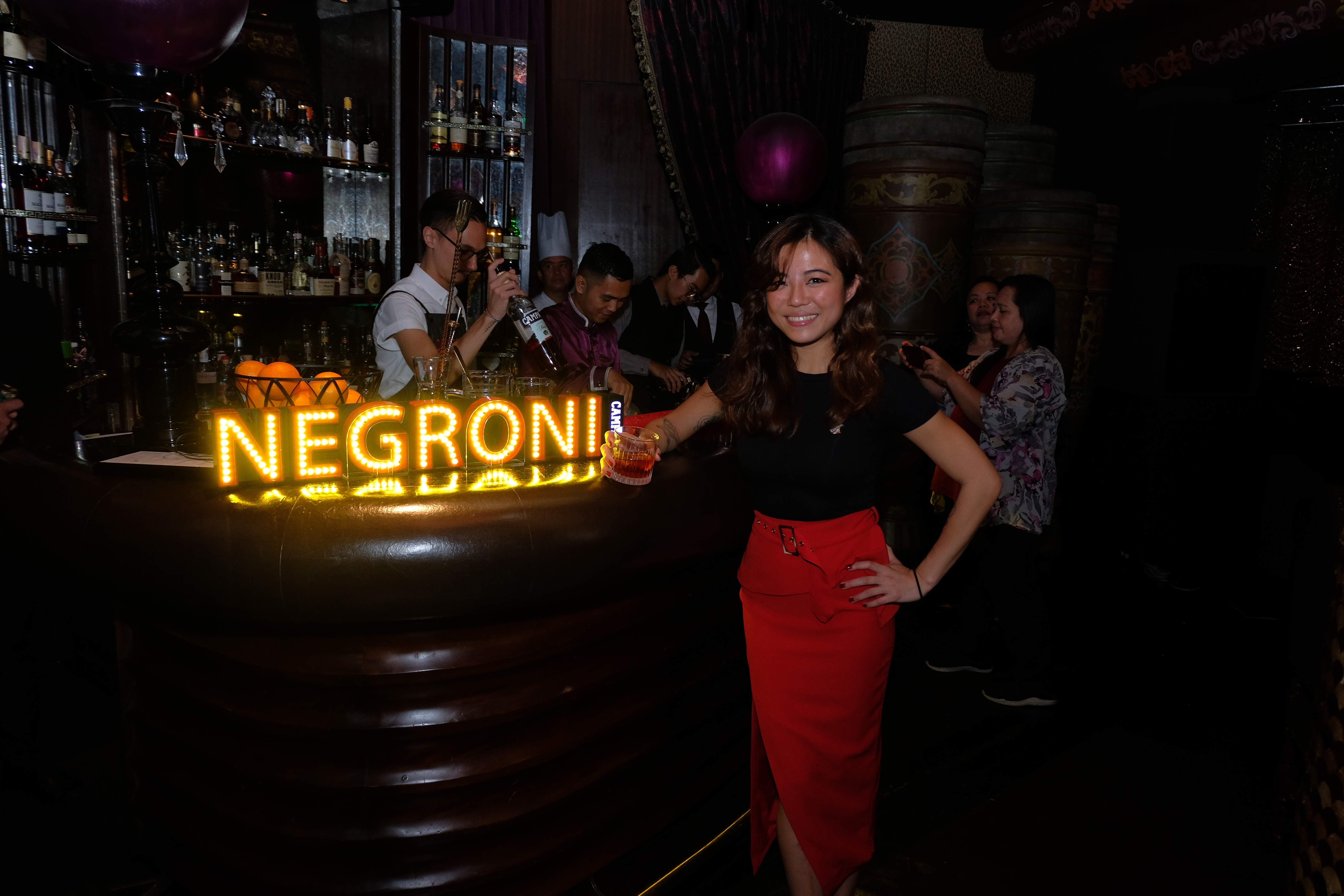 Campari’s regional brand ambassador in Southeast Asia Symphony Loo