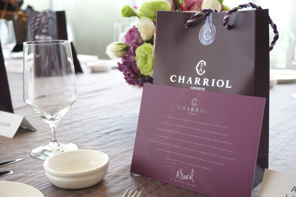 A special gift prepared by Charriol for all the power lunch attendees 
