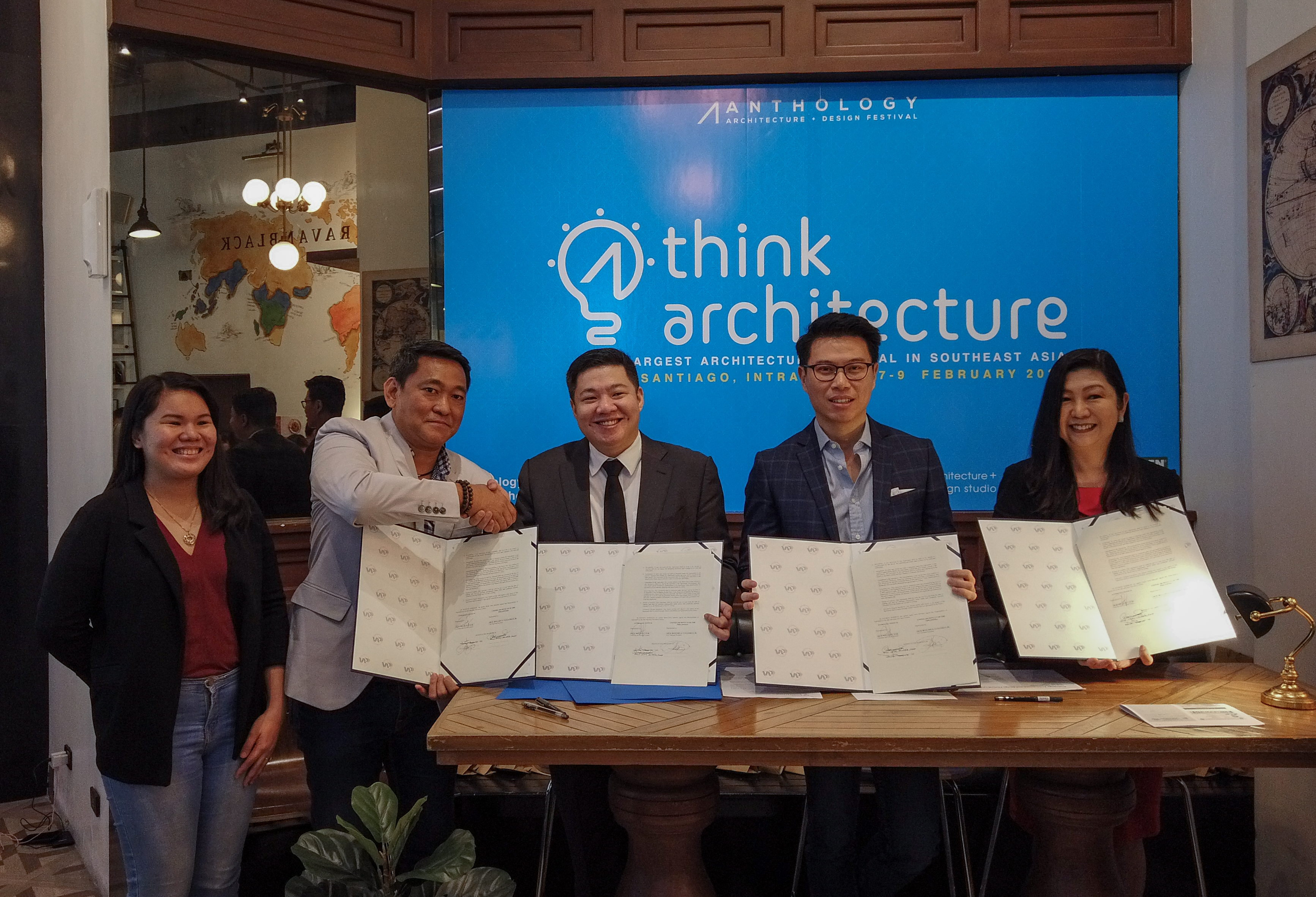 Anthology Architecture and Design Festival directors formally forge their partnership with the United Architects of the Philippines