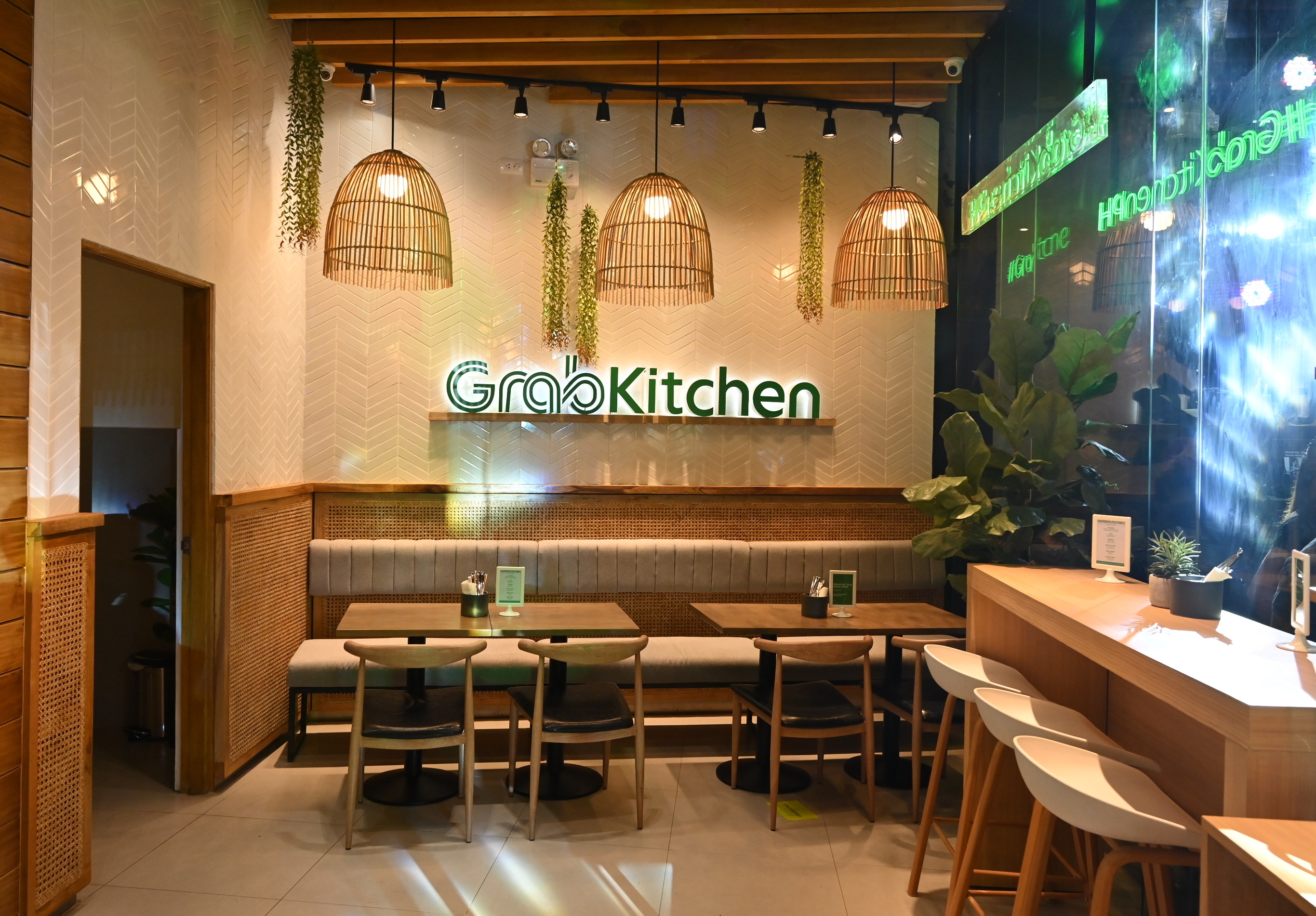 GrabKitchen has an in-store dining capability that offers a unique digital experience through a self-order kiosk.