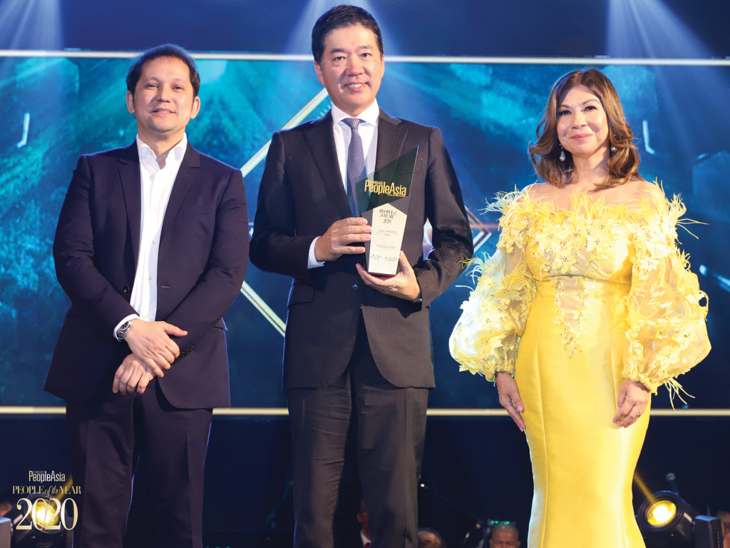 Atty. Albert Arcilla, awardee Takashi Oya and Joanne Rae Ramirez