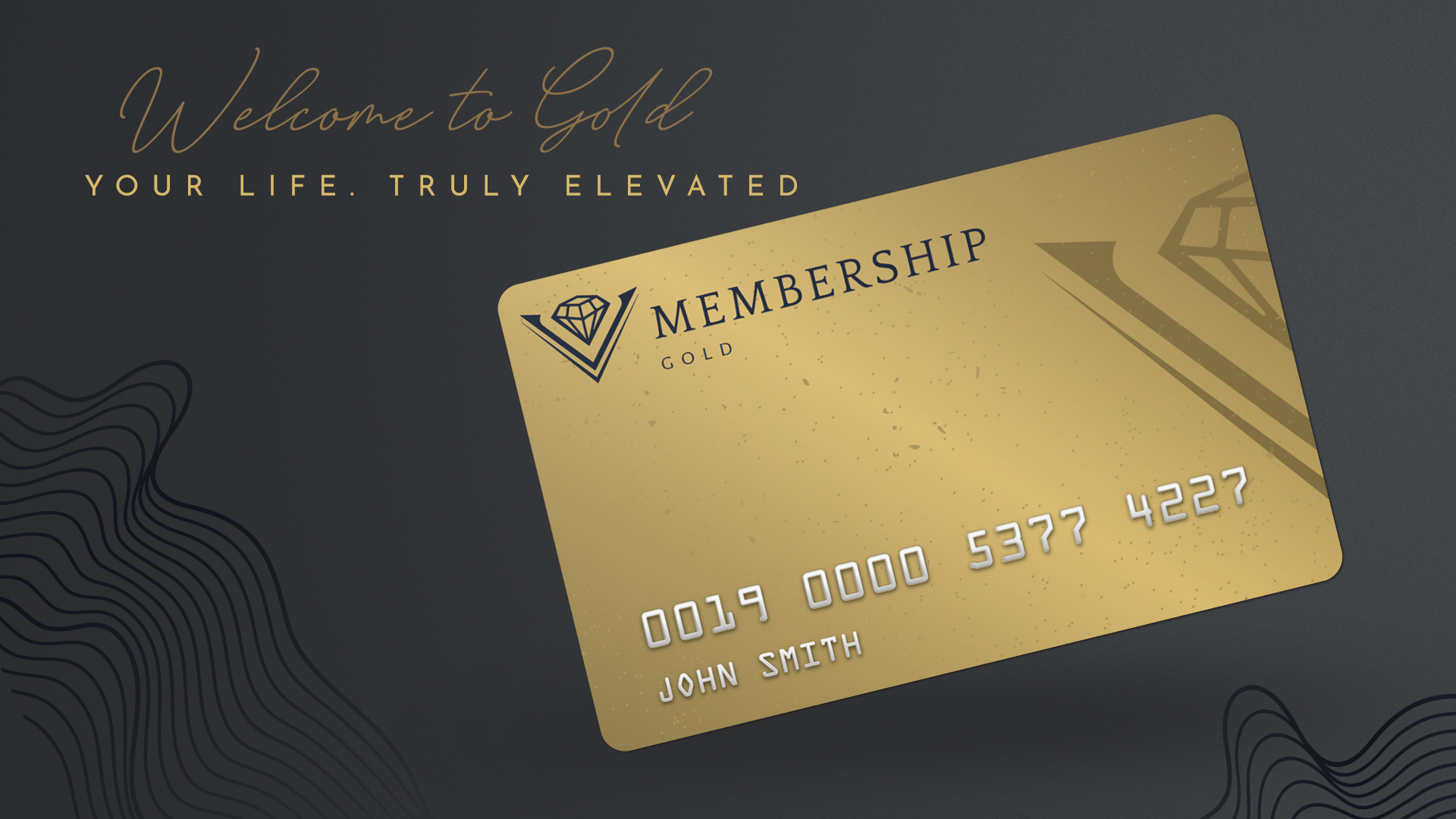 VI Group of Companies' V Membership Club gold card.