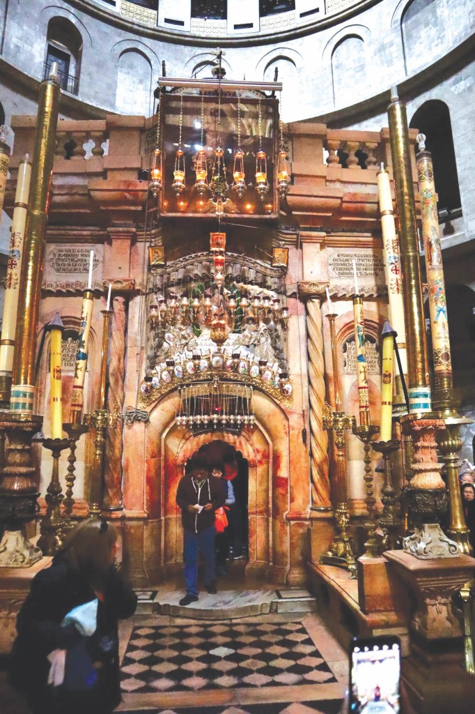 The shrine inside which is Jesus’ tomb, said to be the most sacred monument in Christianity /Photo by Ferdie Castillo