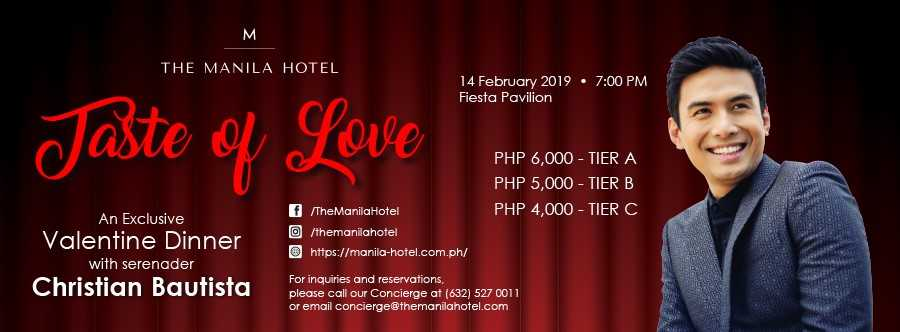 Get a “Taste of Love” at The Manila Hotel
