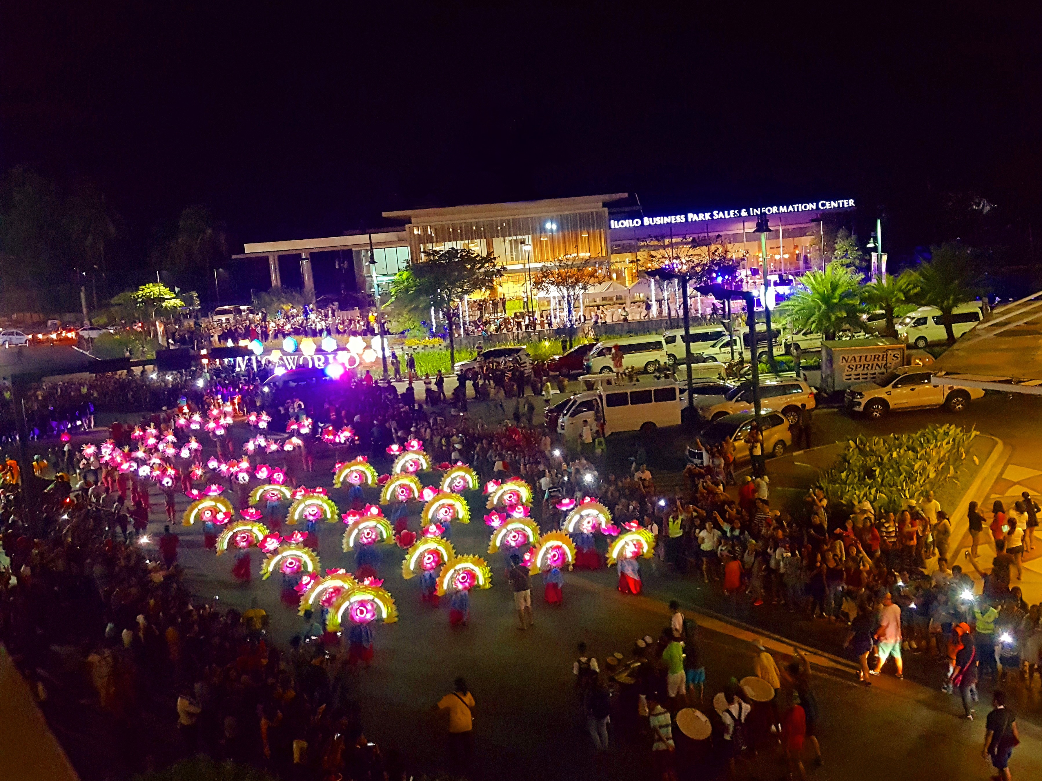 A burst of colors at the Dinagyang Parade of Lights