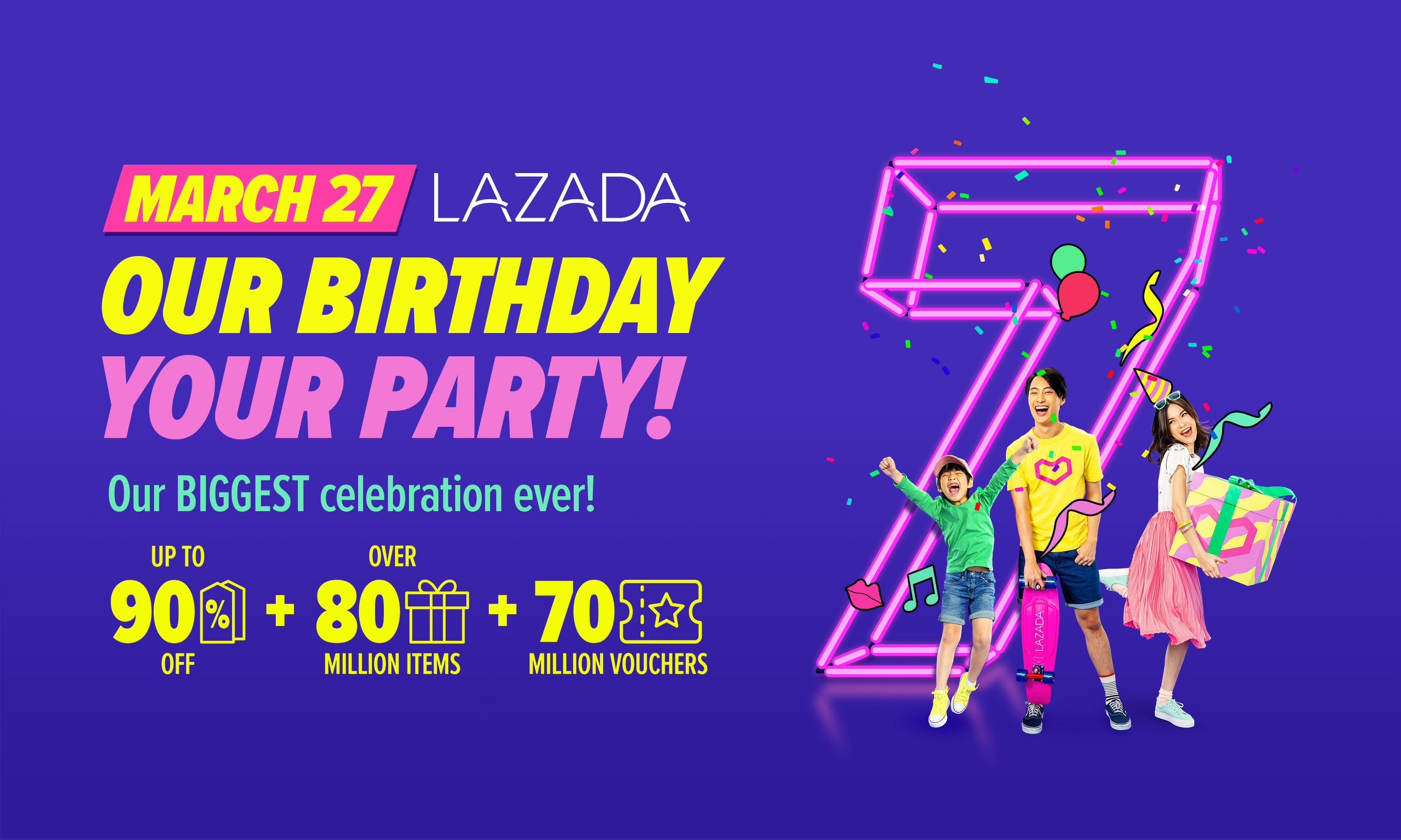 Celebrate Lazada’s 7th birthday with these amazing deals!