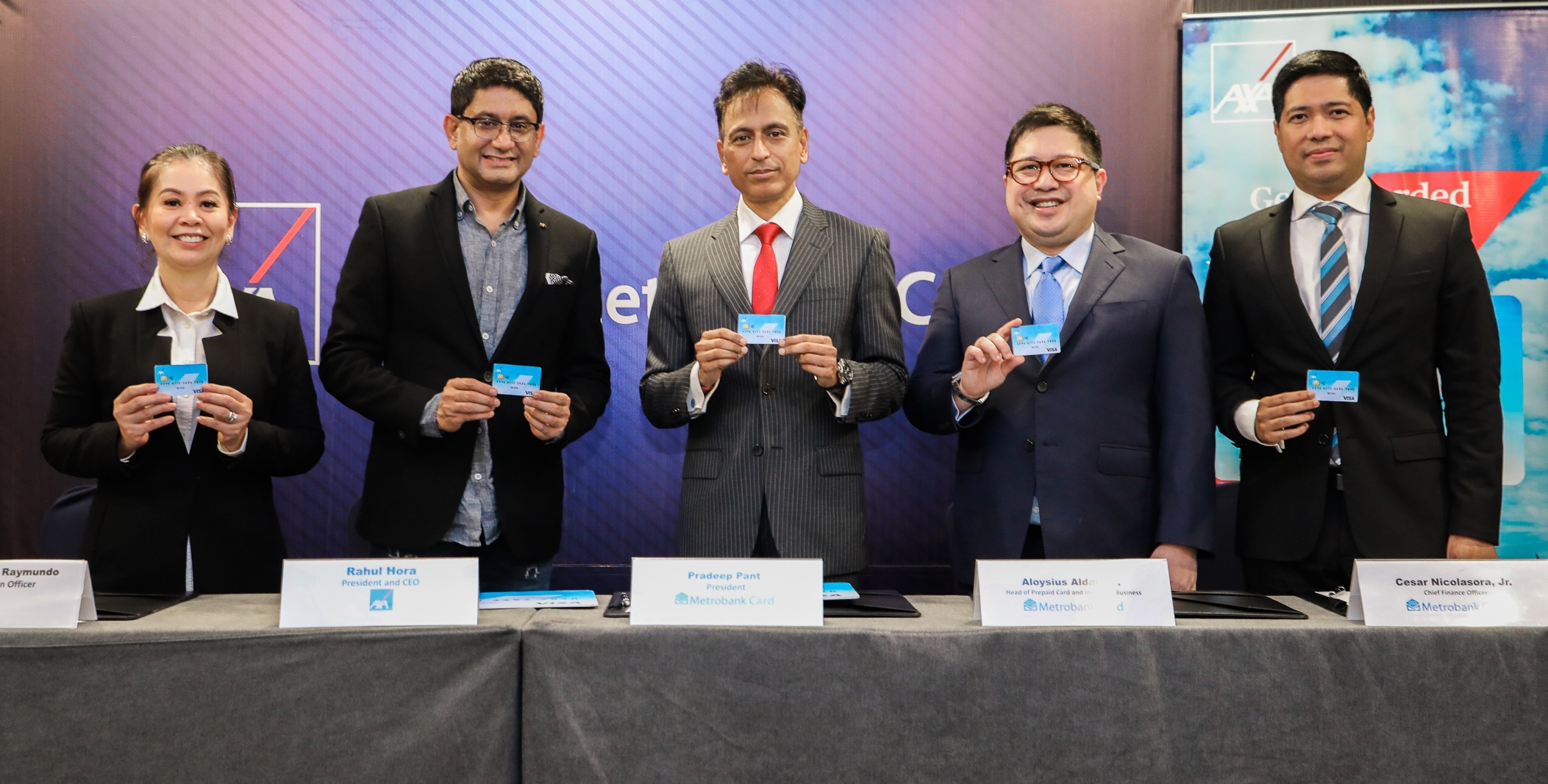 Metrobank Card Corp. and AXA Philippines launch new AXA Rewards Visa Card