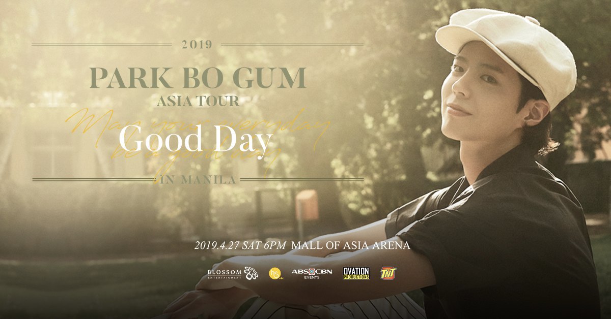Park Bo Gum wishes Manila a good day on April 27