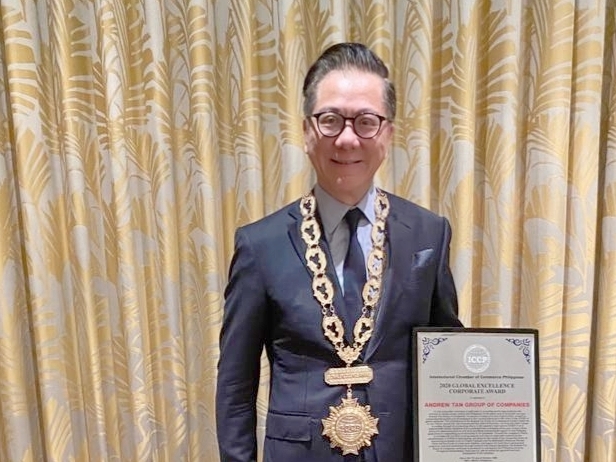 Andrew Tan honored for his multi-billion peso COVID-19 efforts