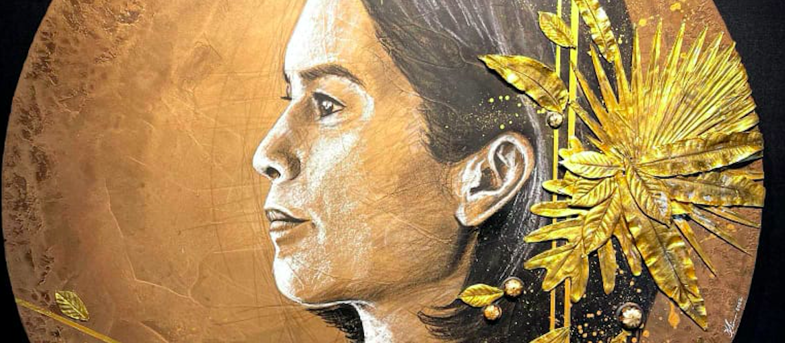 Gina Lopez ‘touches the sky’ in this portrait