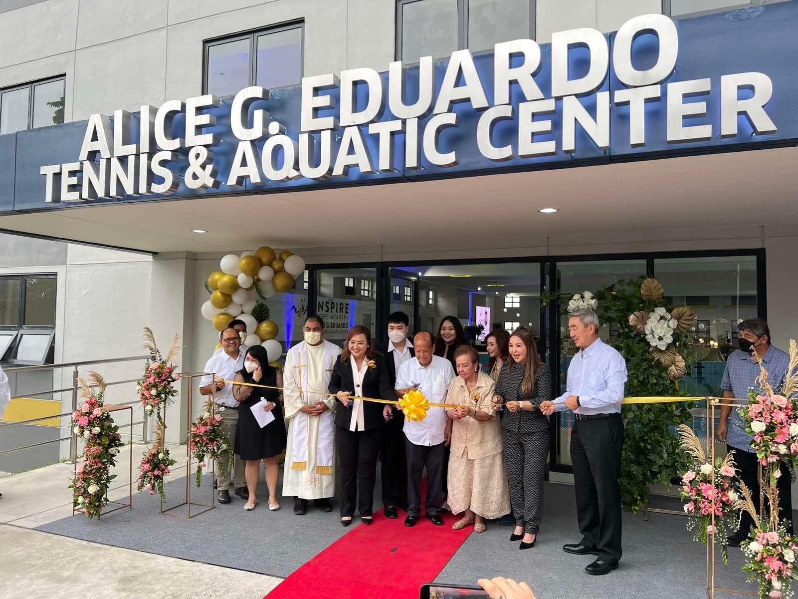 “Woman of Steel” inaugurates The Alice G. Eduardo Tennis and Aquatic Center in NU