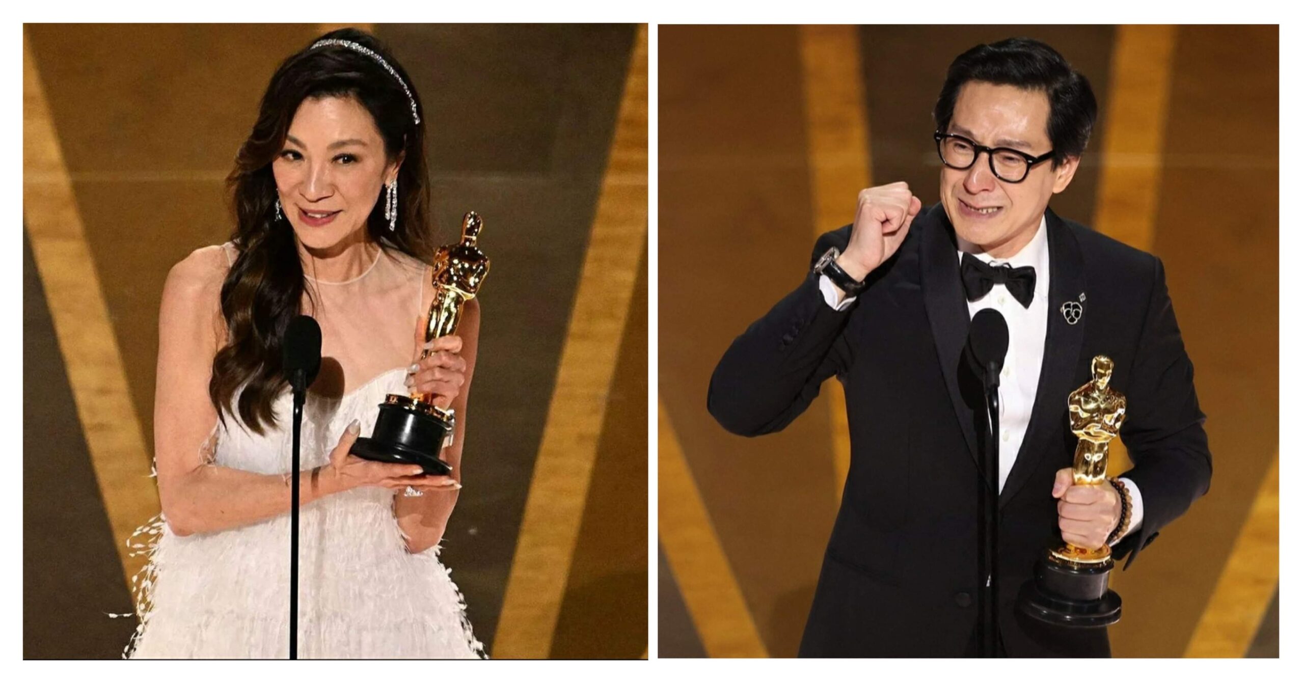 Asian actors win big at Oscars as Yeoh and Quan earn top acting honors