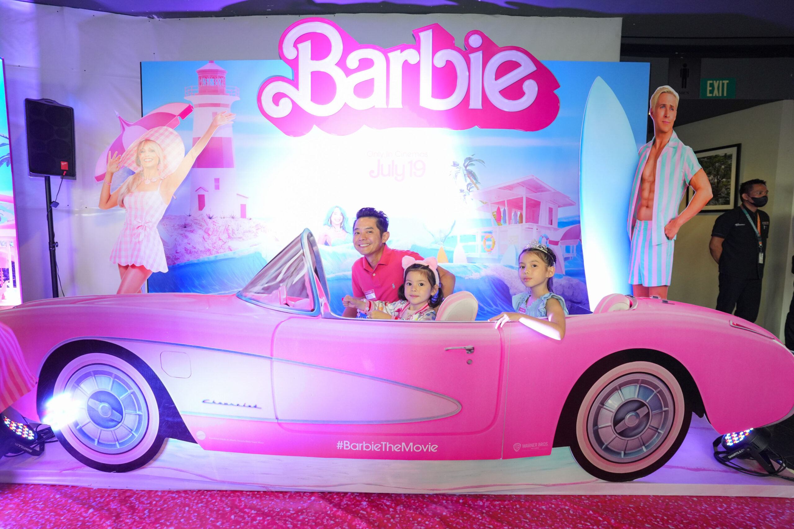 Barbie paints the town pink!