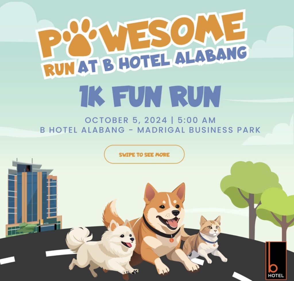 B Hotel Alabang is all set for pet fun run