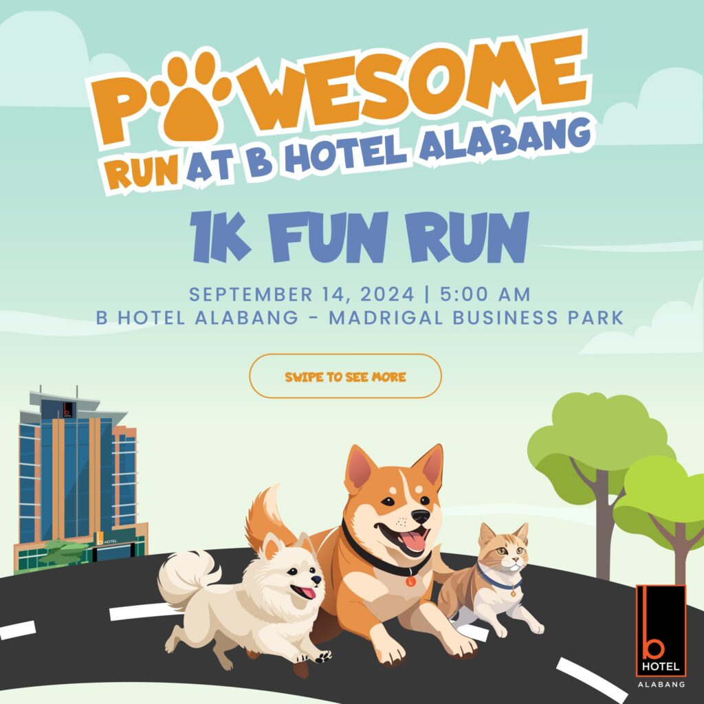 B Hotel Alabang is all set for pet fun run