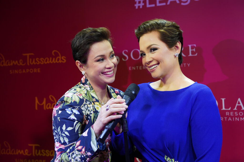 Lea Salonga leads in the unveiling of her wax twin