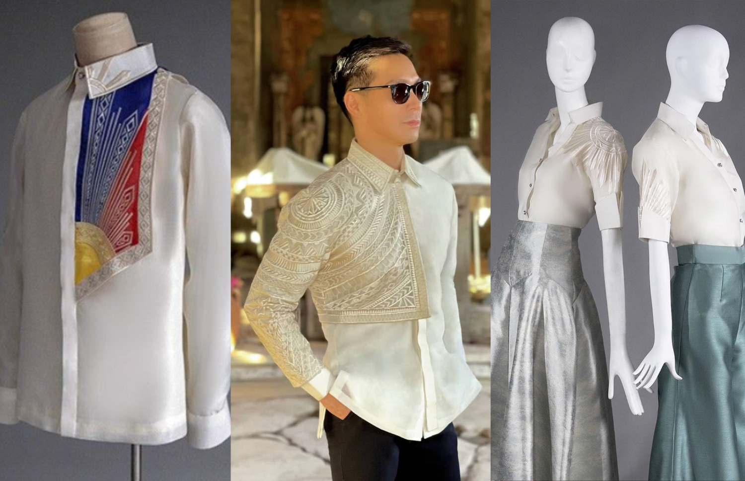 Francis Libiran’s barong finds a fitting human canvas on Filipino-American Darren Criss