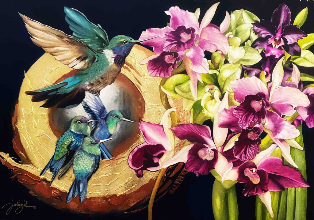 Flora and fauna are central to Julie Gil’s debut solo show